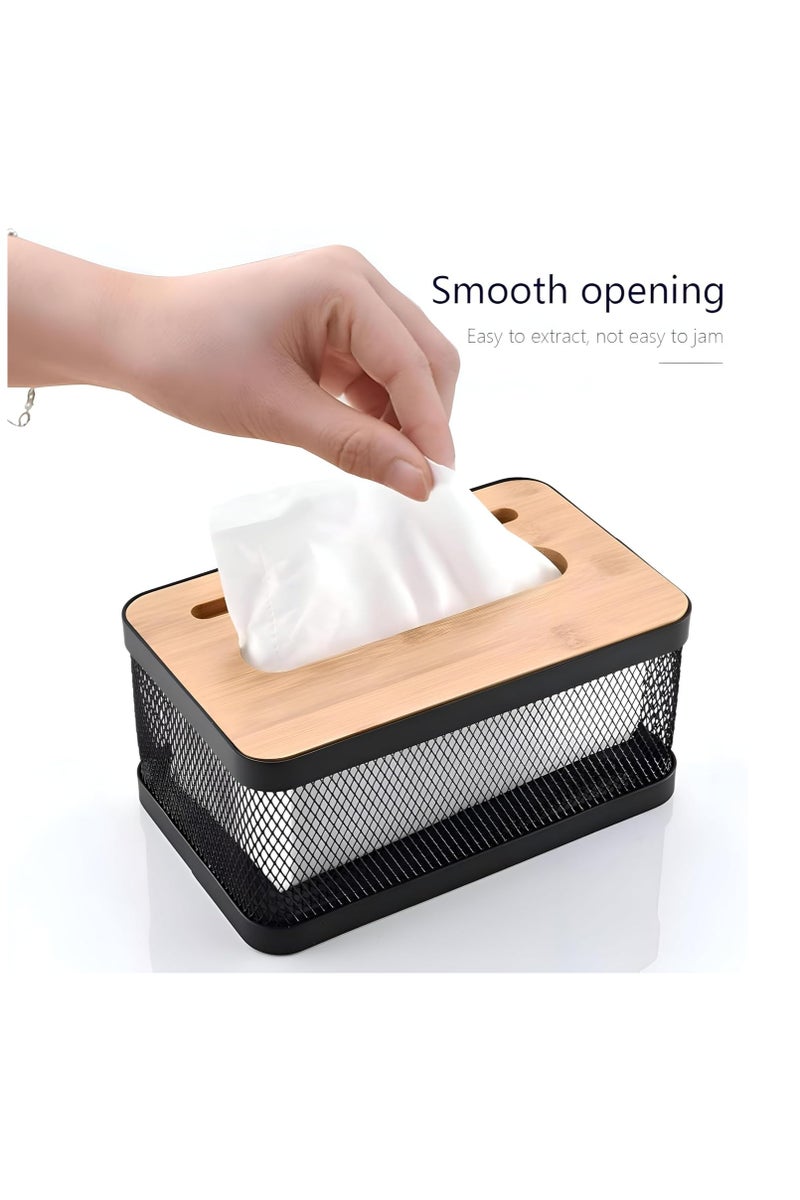 Sophisticated and durable tissue holder with lid for standard tissue boxes - adds an elegant touch to your home decor - Image 2