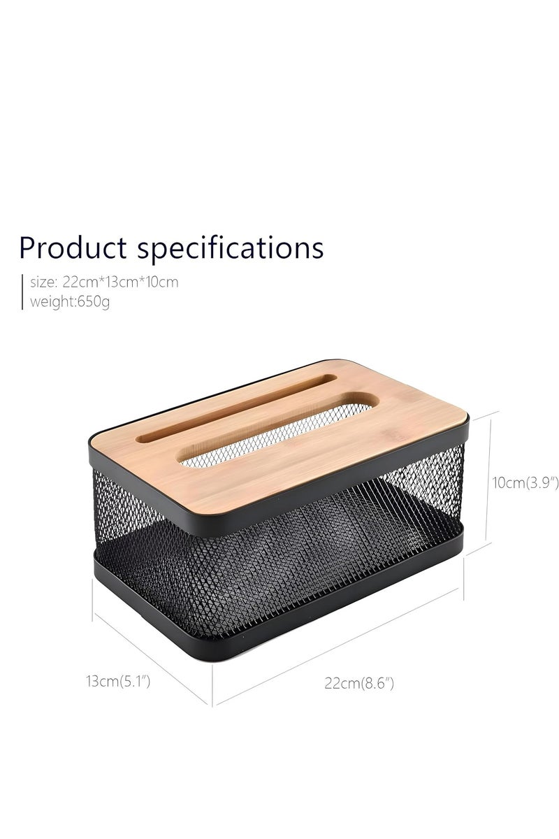 Sophisticated and durable tissue holder with lid for standard tissue boxes - adds an elegant touch to your home decor - Image 3