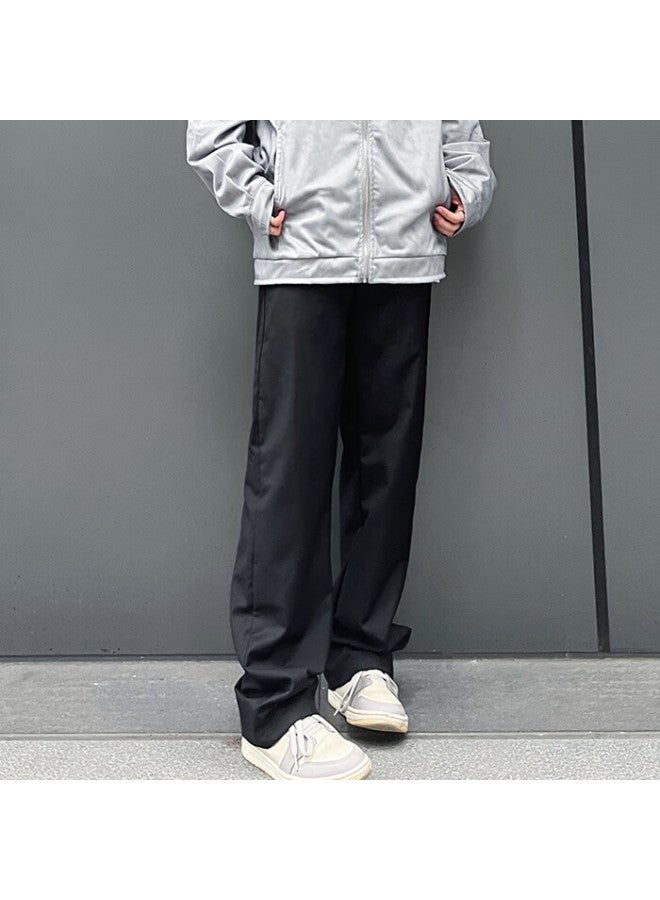 Heliport Helipad American Basic Solid Color Dress Pants Black M - Image 4