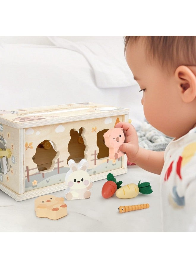 DINORUN Baby Tissue Box Toy - Baby Toys 18 Months 2 3 4 Years Montessori Toys for Babies 18 Months with Crinkle, Infant Activity Cube Sensory Christmas Stocking Stuffers Learning Toy for 2 3 4 Years - Image 5
