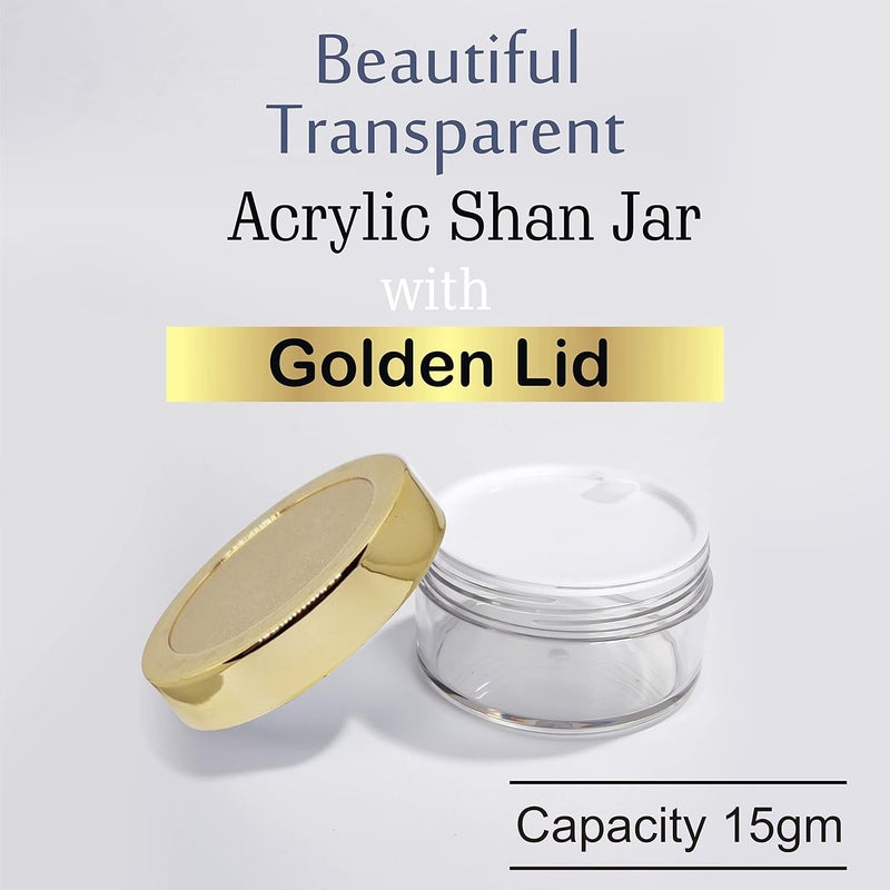ZENVISTA MEDITECH Zenvista Meditech Avnii Organics Cosmetics Shan Jars with Very Beautiful Gold Lids for Lip Balms and Skin Care Pack of 8 Capacity 15 Gms  - Image 5
