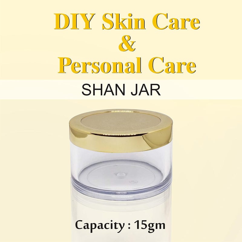 ZENVISTA MEDITECH Zenvista Meditech Avnii Organics Cosmetics Shan Jars with Very Beautiful Gold Lids for Lip Balms and Skin Care Pack of 8 Capacity 15 Gms  - Image 2