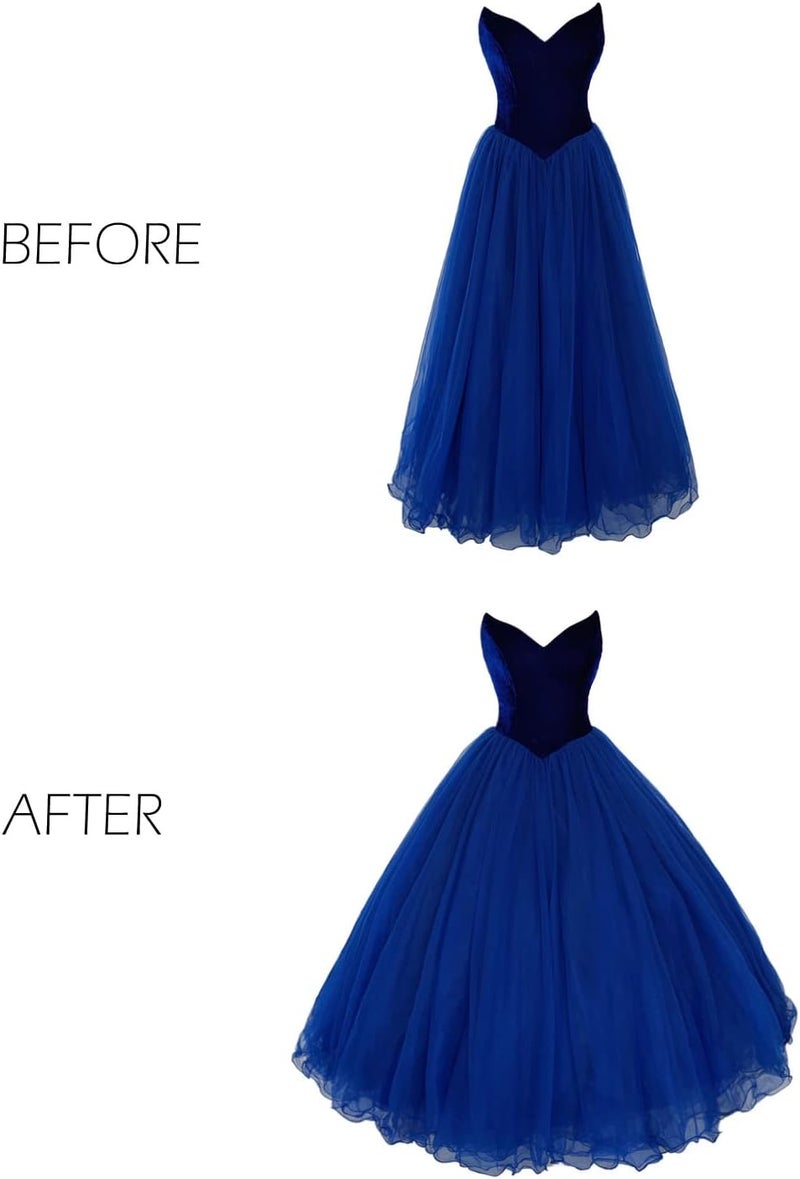 AWSALE Full A-line 6 Hoop Crinoline Petticoat Underskirt for Women Wedding Dress WPT146 White - Image 3