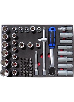 Socket Set 1/2-56 Pieces 10-32 with Sponge Bed - pzsku/Z27E820C88EB9793EF01BZ/45/_/1737269394/4cca67a5-a72c-4381-8ec2-df2aea9904c1