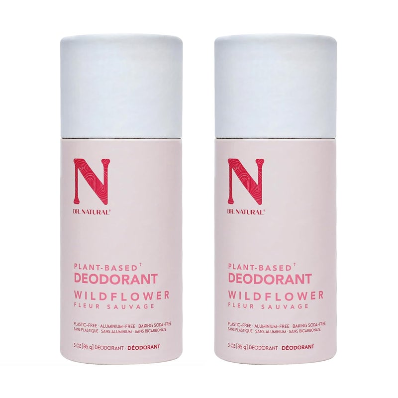 Dr. Natural Deodorant, Wildflower, 3 oz - Natural Deodorant Stick for Men and Women - Aluminum Free, Paraben-Free, Sulfate-Free, Non-Staining