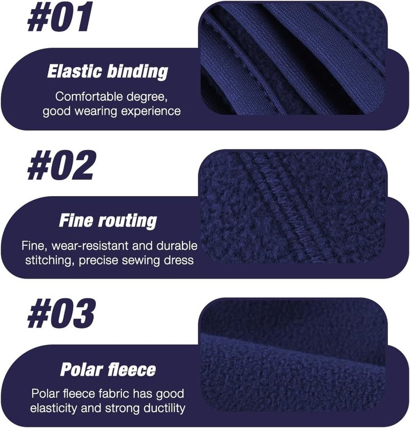 Komake Ear Warmers Headband, Fleece Earmuffs Running Headband Winter Ear Covers Moisture Wicking Ski Sport Headband for Men & Women (19.2 inches, One Size, Cycling) - Image 4