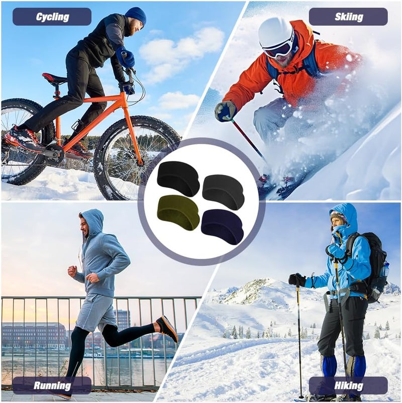 Komake Ear Warmers Headband, Fleece Earmuffs Running Headband Winter Ear Covers Moisture Wicking Ski Sport Headband for Men & Women (19.2 inches, One Size, Cycling) - Image 3