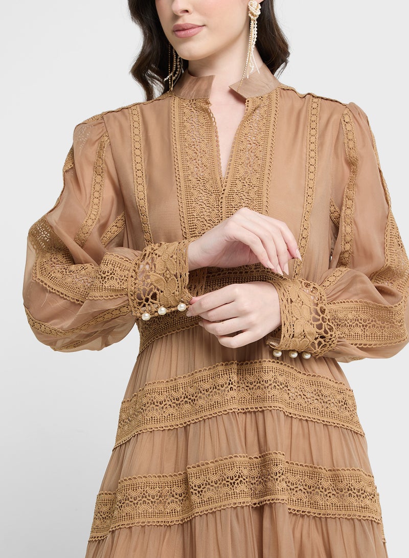 خزانة فستان دانتيل متعدد الطبقات - Image 3