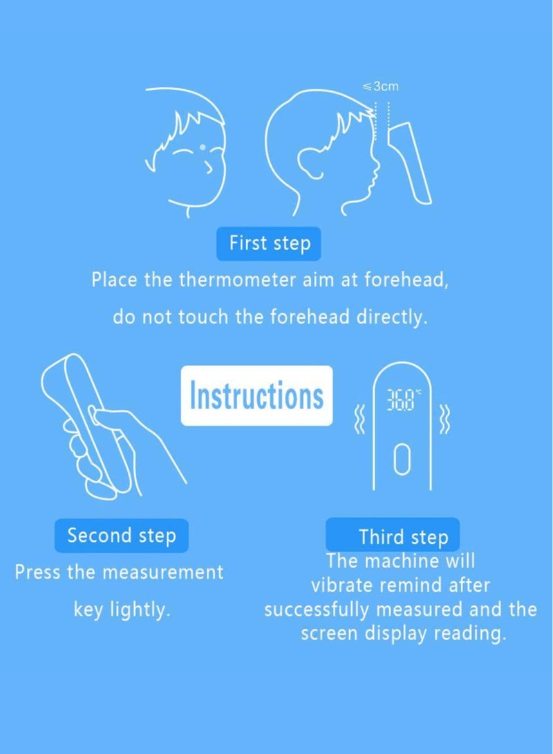 andon No-Touch Forehead Thermometer, Infrared Digital Thermometer for Adults, Kids and Babies, Touchless, Accurate and Hygienic with Large LED Display, Quiet Vibration - Image 4