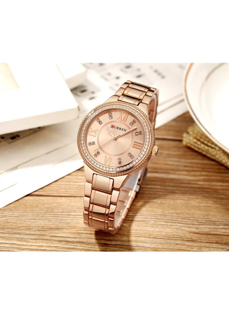 CURREN - Girls Stainless Steel Analog Watch 9004 - Image 1