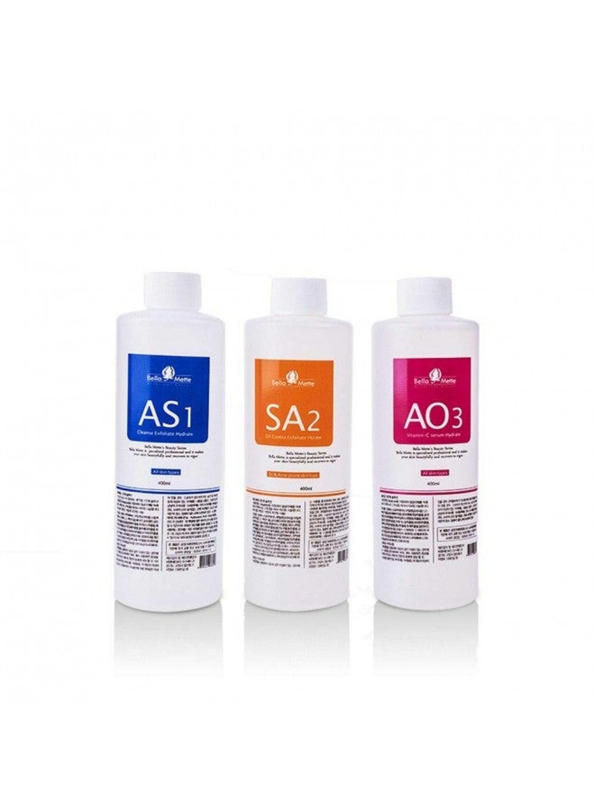 YokPollar Aqua Peeling Solution aqua cleaning dermabrasion facial special solutions3 Bottles small bubble