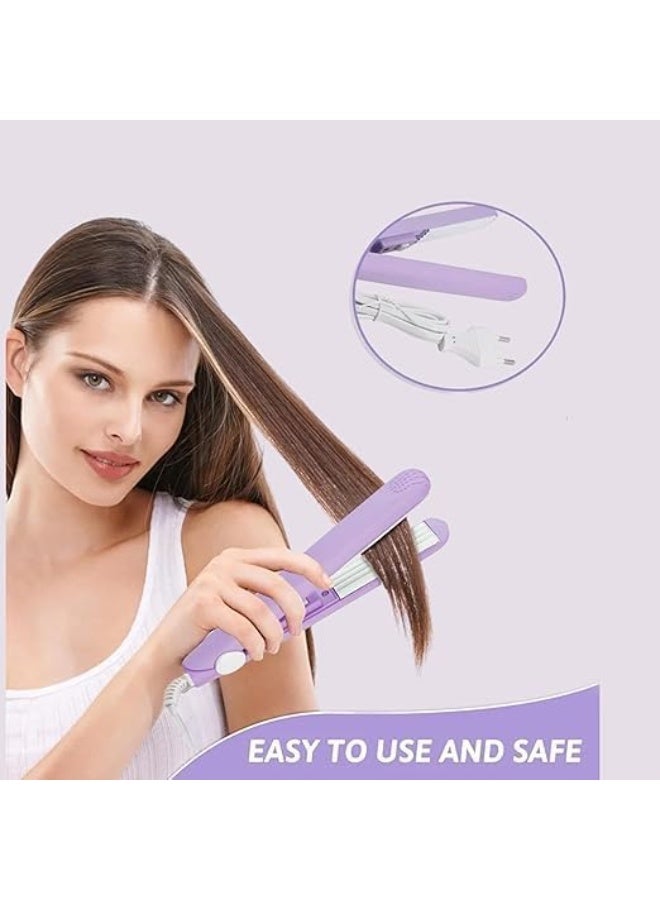Mini Hair Iron – A Touch of Elegance, Portable Travel Flat Iron for Quick Styling, Fast Heating Hair Straightener for Short Hair, Bangs, and Precision Styling, Lightweight Compact Design - Image 3