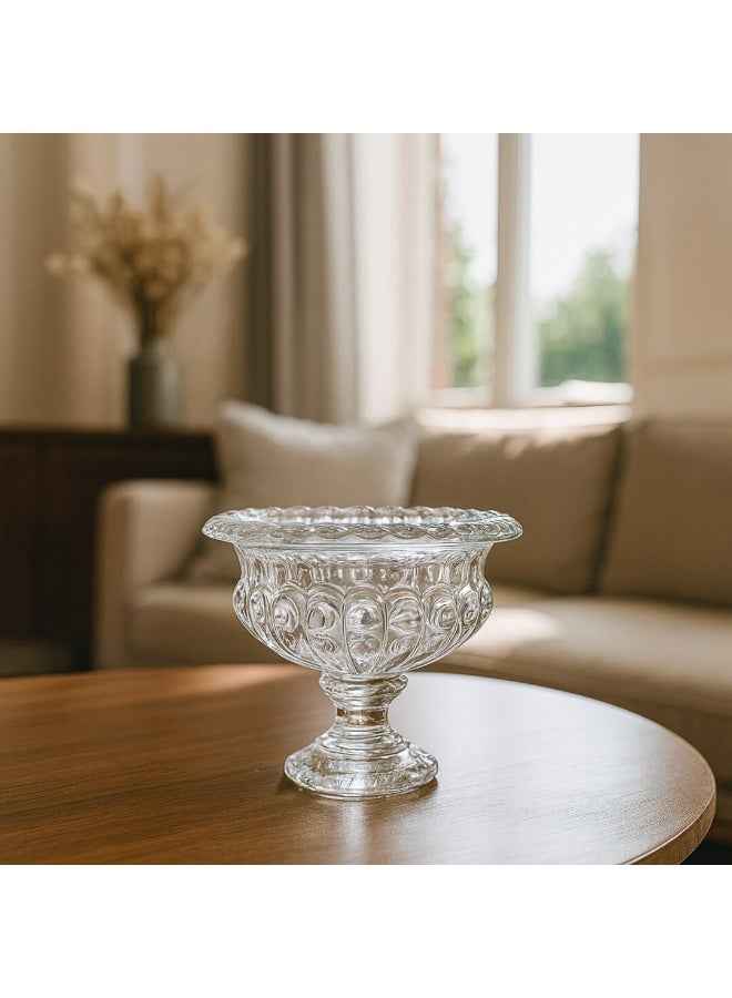 Si Bonne Crystal Glass Vase 13.5*11.5 – A beautifully crafted piece that brings elegance and a touch of luxury to any space. - Image 2