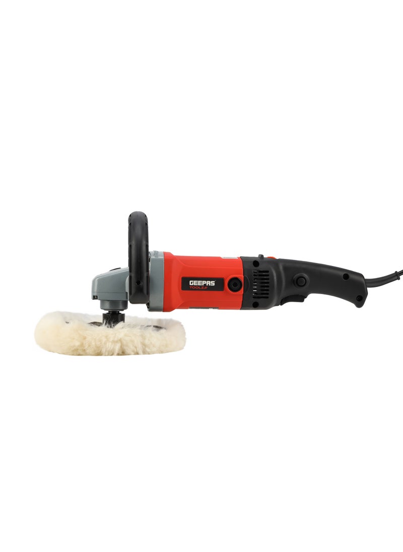 GEEPAS Geepas Toolz 180 MM Polisher GCP7012-240, 1200 W and 600-3000 RPM, Perfect for Home and Business| M14 Spindle Thread, D-Shaped Handle for Comfortable Grip, Ergonomic Design and Lightweight Body.  - Image 1