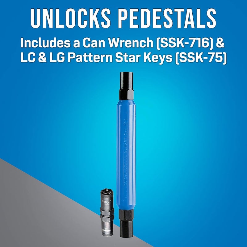 Jonard Tools SSK-750 Star Key Can Wrench Kit for LC & LG Patterns - Image 1