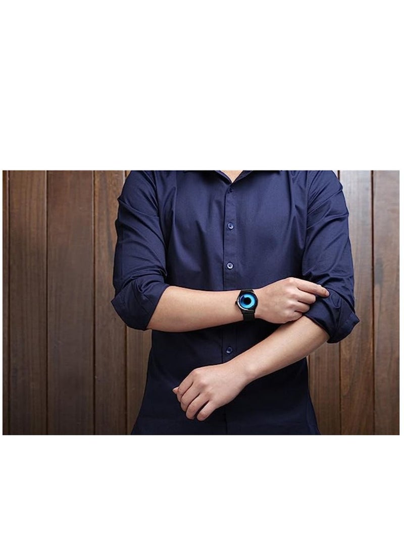 GUANQIN - Men's Watches Ultra Thin Stainless Steel Mesh Band Waterproof Quartz Wrist Watch - Image 1