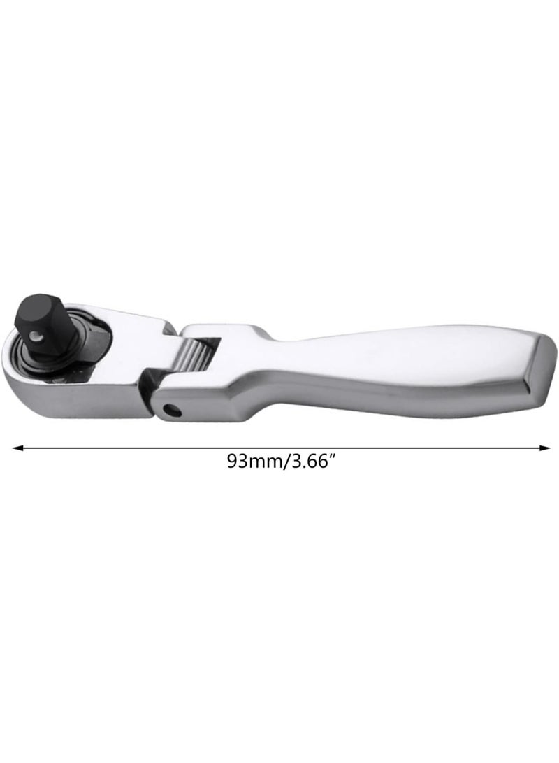 GGOOT 180 Degree Flexible Head Ratchet Wrench Steel Combination Spanner Key Wrench Hardware Hand Tool - Image 3