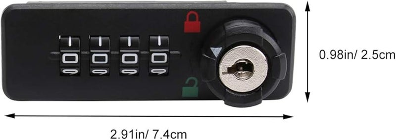 Tehaux Digital Combination Desk Lock 4 Code ABS Plastic Cabinet Security Safe - Image 3