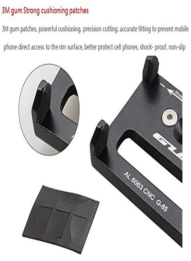 GUB G-85 Bike CNC Phone Holder 3.5-6.2 inch Phone Mount Support GPS Case Bicycle Motorcycle Handlebar Extender-Black - Image 3