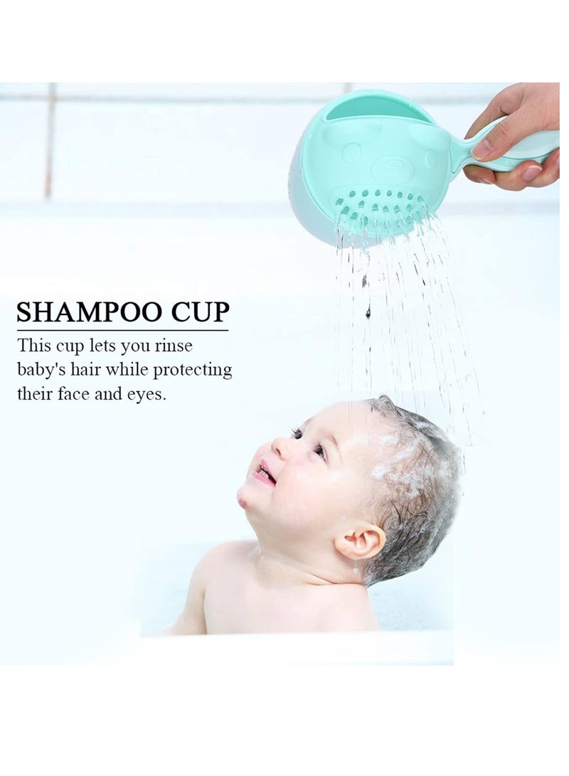 Little tots Protect Your Baby's Eyes With This Innovative Baby Shampoo Rinse Cup Green Color - Image 2