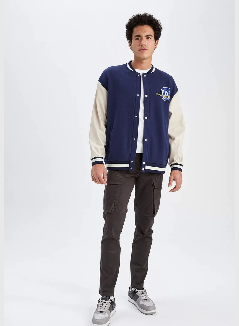 ديفاكتو Man NBA Golden State Warriors Licenced College Neck Long Sleeve Knitted Cardigan
