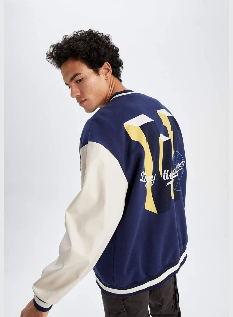 ديفاكتو Man NBA Golden State Warriors Licenced College Neck Long Sleeve Knitted Cardigan