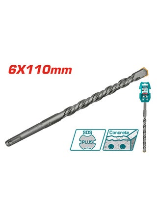 TOTAL SDS Plus Hammer Drill Bit 6x110mm – Pack of 5 | Cemented Carbide Tip | For Concrete, Brick & Stone Drilling | Durable & High-Performance - pzsku/Z27E8BE2B5D643CC06F8BZ/45/1749032627/6a18f6aa-7902-4546-9f14-394ac04bb70a
