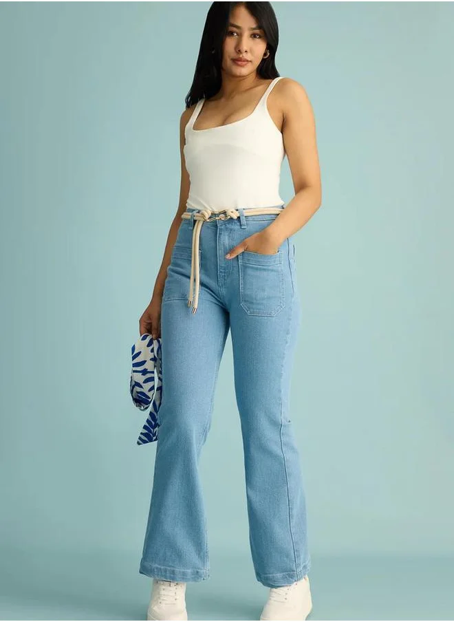 Kotty Kotty High Rise Straight Fit Jeans