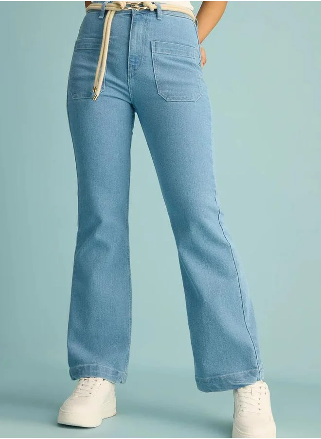 Kotty Kotty High Rise Straight Fit Jeans