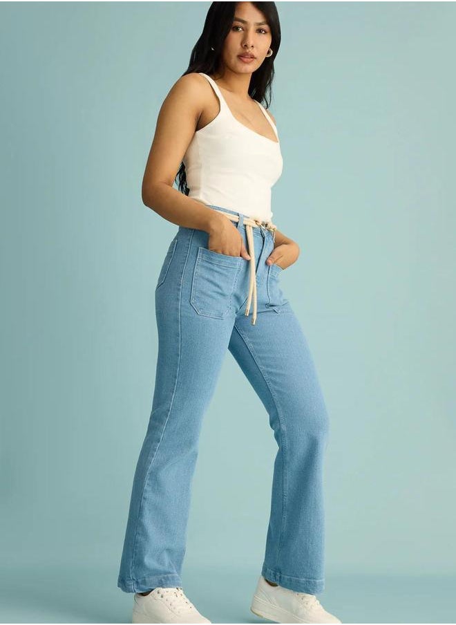 Kotty Kotty High Rise Straight Fit Jeans  - Image 3