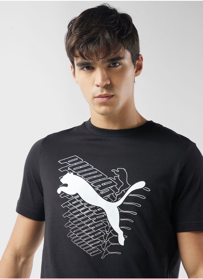 PUMA - Graphics Cat T-Shirt - Image 1