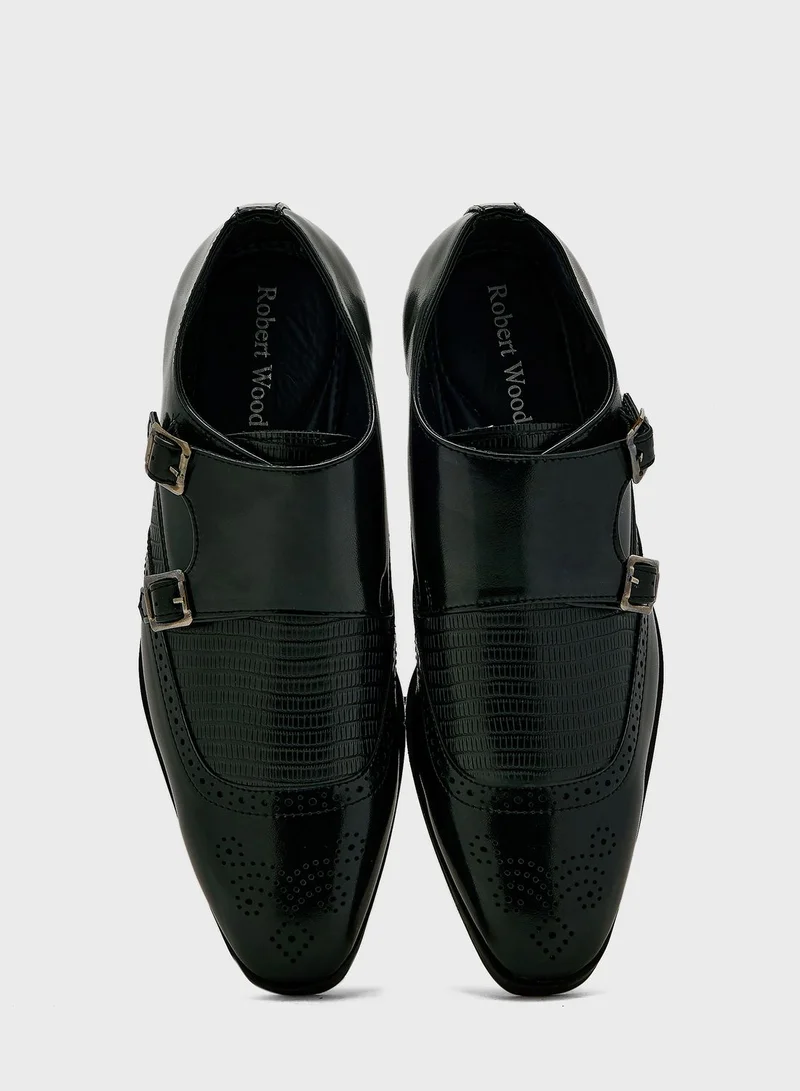 Robert Wood Monk Strap Formal Slip Ons
