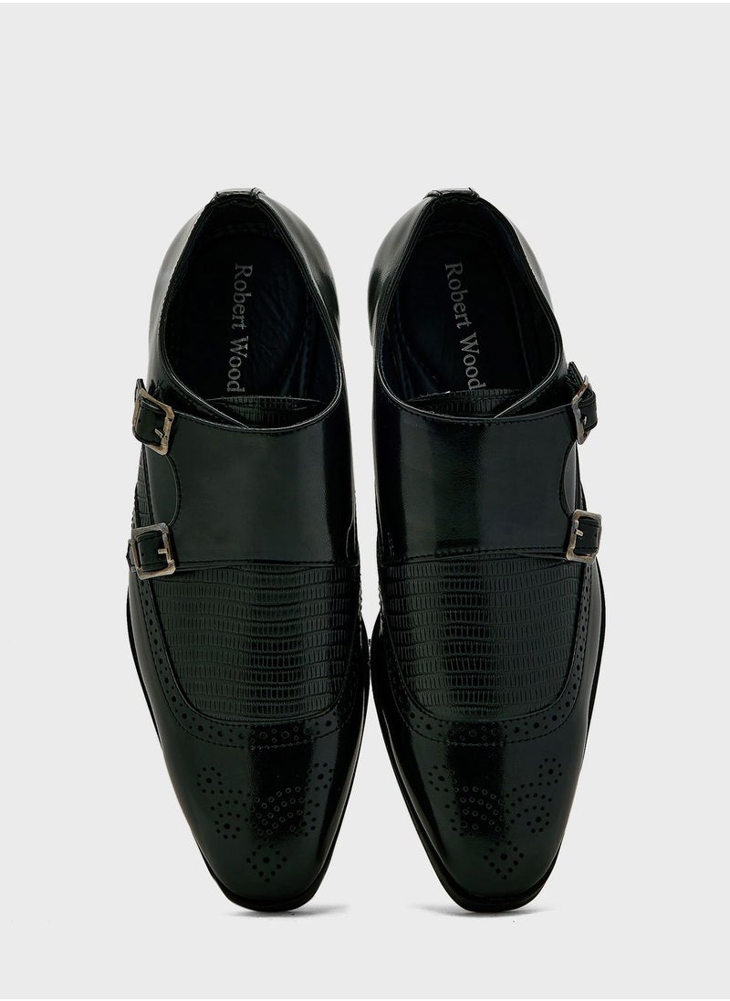 Robert Wood - Monk Strap Formal Slip Ons - Image 1