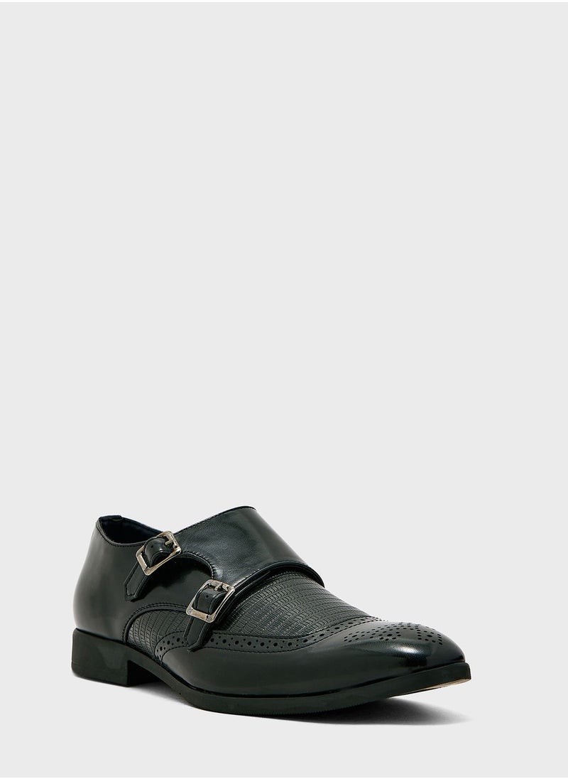 Robert Wood - Monk Strap Formal Slip Ons - Image 1