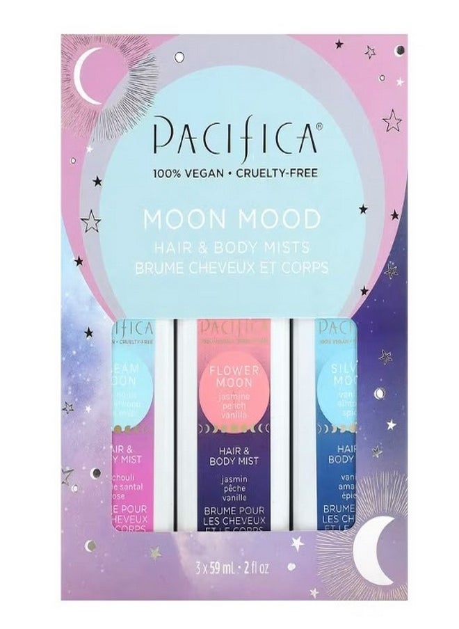 Pacifica Hair and Body Mists Moon Mood 3 Pack 2 fl oz 59 ml Each  - Image 2