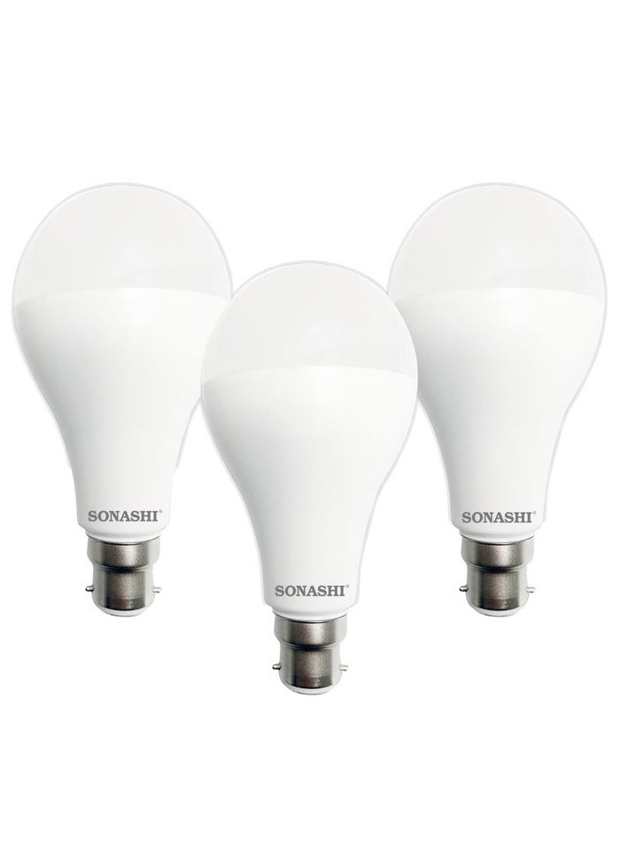 SONASHI - Pack of 3 LED Bulb 15W (B-22) Pin Type SLB-015 - Image 1