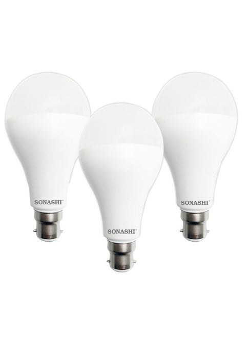 Pack of 3 LED Bulb 15W (B-22) Pin Type SLB-015
