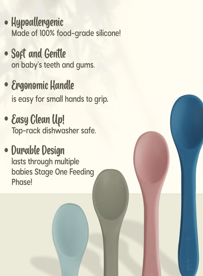 StarKiddo®Smart Silicone Suction Bowl & Spoon with Adjustable Printed Bib and Weaning Spoon | BPA Free Non-Toxic | Baby-Led Weaning Supplies for Toddler Self-Feeding (Light Cyan) - Image 4