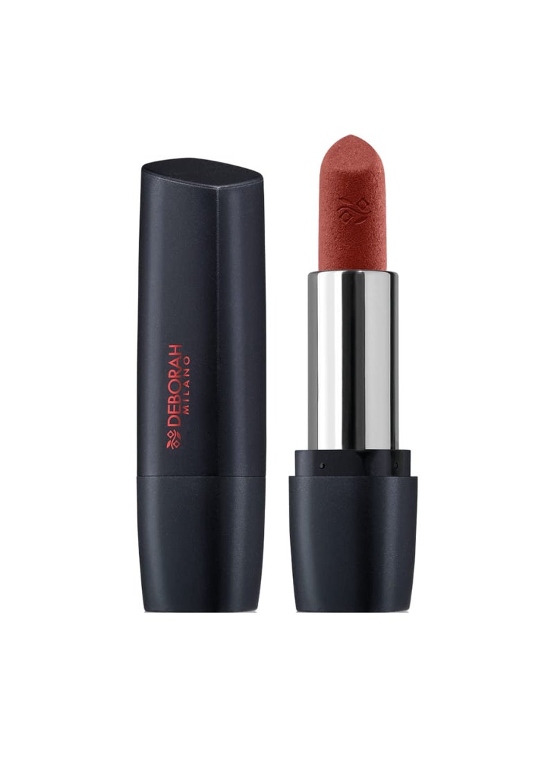 DEBORAH DEBORAH Milano - Red Mat, Matte Effect Lipstick with Collagen and Hyaluronic Acid, 30 Nude Roses, Nourishing and Emollient Action, Gives Intense and Volumized Long Lasting Lips, 4.5 g 
