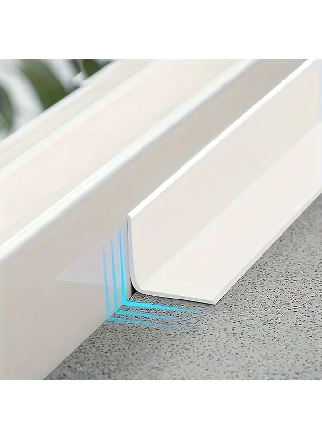 شريط لاصق ذاتي أبيض للحمام والمطبخ، مقاوم للماء لأرضيات وأسطح الطاولات - Image 4