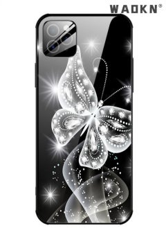 for iPhone 15 Pro Max Case,Mobile Phone Case Suitable for Apple IPhone 15 Pro Max Women's Butterfly Pattern Tempered Glass Lens Protective Case