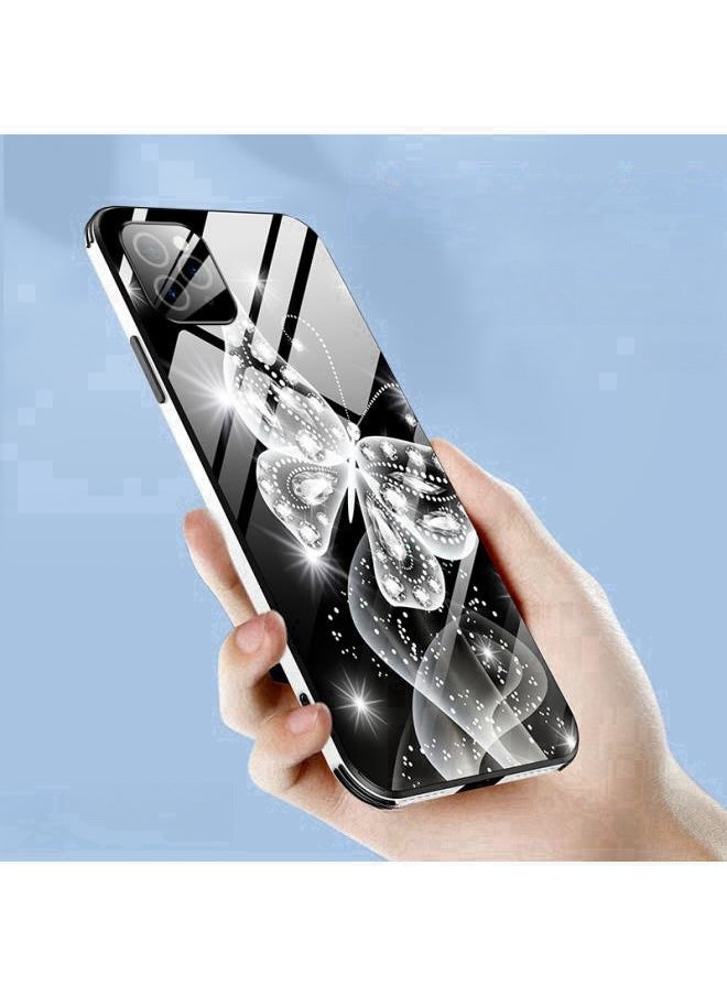 WAOKN - for iPhone 15 Pro Max Case,Mobile Phone Case Suitable for Apple IPhone 15 Pro Max Women's Butterfly Pattern Tempered Glass Lens Protective Case - Image 1