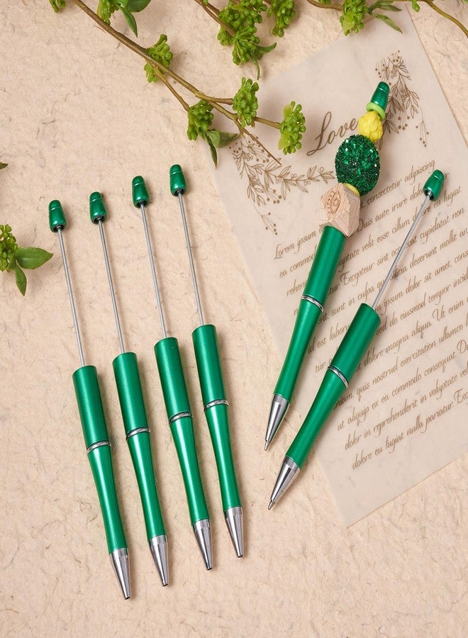 Spritewelry مجموعة أقلام خرز بلاستيكية من سبرايتويلري، ٢٠ قطعة، أقلام حبر جاف خضراء بالجملة، أقلام حبر أسود، أقلام أنابيب خضراء فارغة، لوازم هدايا تخرج للطلاب والمكاتب والمدارس - Image 3
