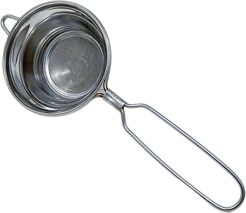 Suraxit Stainless Steel Tea Strainer, Chai Chhalni, Coffee Sieve, Tea Filter, Juice and Oil Channi with Double Mesh, Cone Shaped - Image 5