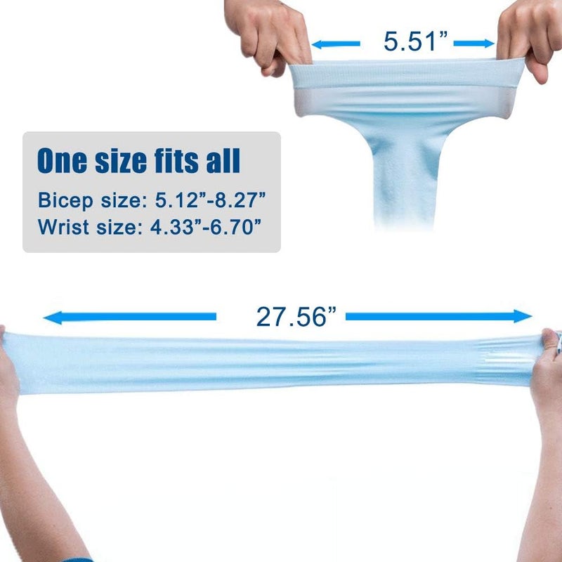 Bacophy 3 Pairs Arm Sleeves with Thumb Holes Women Men UV Protection Cooling, UPF 50 Compression Long Arm Cover - Image 5