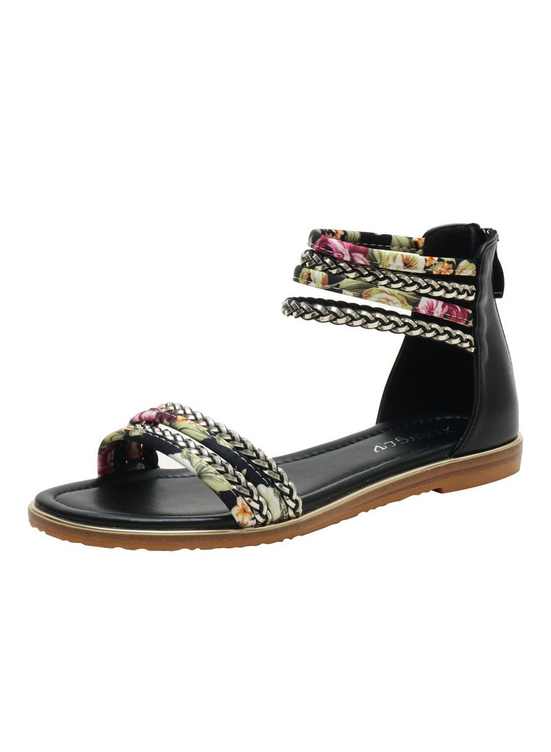 سيكيتو جديد النساء شقة قاع عطلة عادية الرومانية الصنادل - Image 1