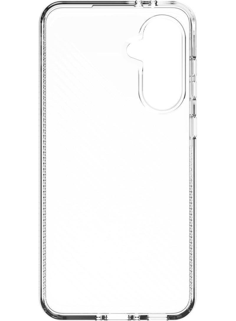 زاج جراب Samsung Galaxy A56 5G - حماية من السقوط من ارتفاع 10 أقدام، صديق للبيئة، متوافق مع الشحن اللاسلكي، تصميم نحيف وخفيف الوزن، نمط متموج لقبضة آمنة، شفاف - Image 3