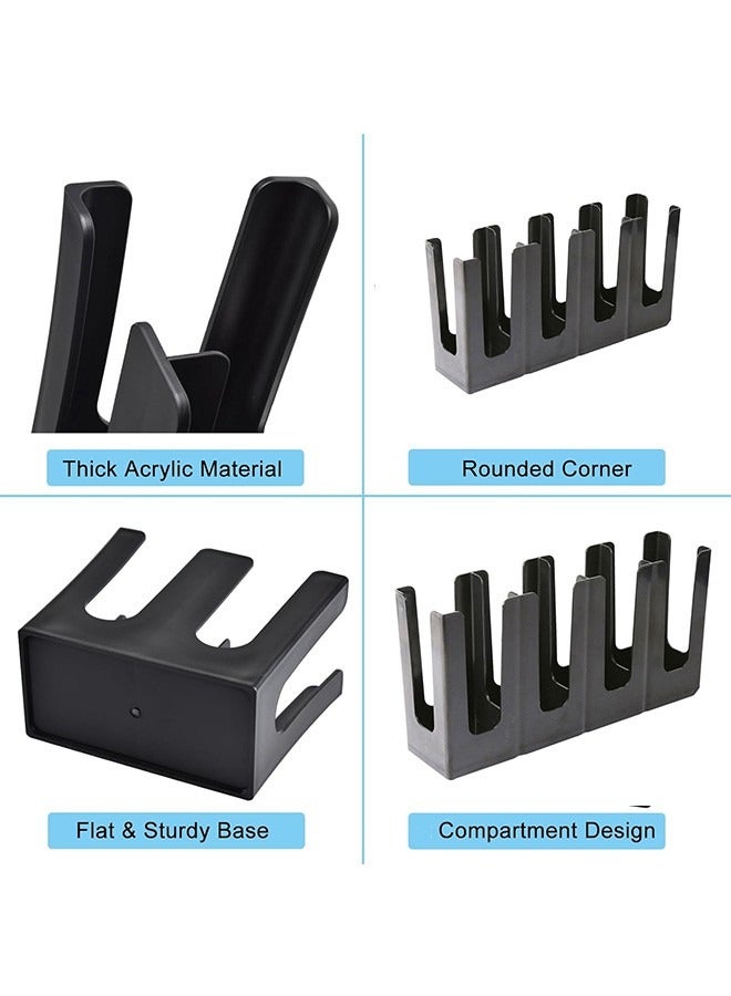 JCB CHIC حامل للأكواب الورقية والغطاء مع منظم القش، موزع أكواب قهوة يمكن التخلص منها لطاولة قهوة على سطح العمل في استراحة المطاعم2 قطعة حامل أكواب ورقية وغطاء ， 4 حجرات ， منظم تخزين الأكواب لمطعم محطة قهوة على سطح العمل في غرفة الاستراحة - Image 5