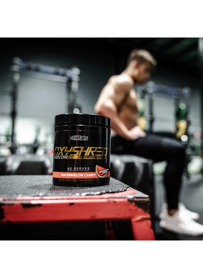 EHP Labs Ehplabs Oxyshred Hardcore Thermogenic Pre Workout Powder For Shredding Preworkout Powder With L Glutamine & Acetyl L Carnitine Energy Boost Drink 150Mg Of Caffeine Watermelon Candy 40 Servings  - Image 5