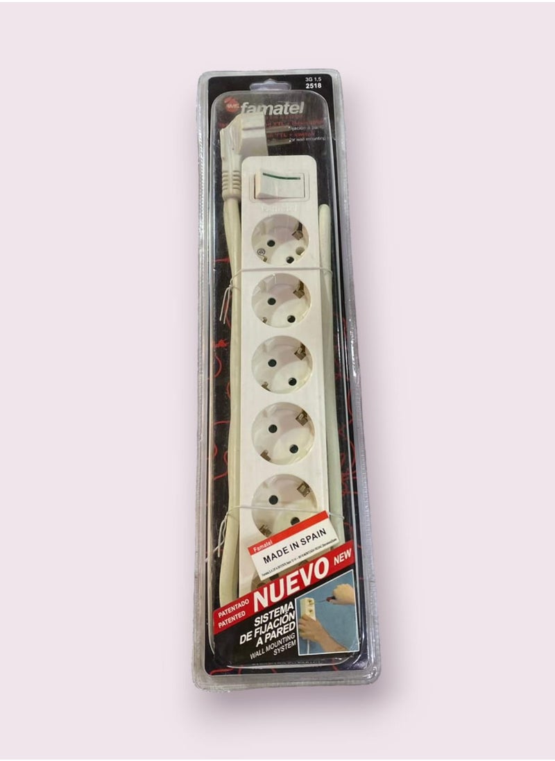 Generic 16Amp Socket Made in Spain 6 Socket 2m Heavy Duty  - Image 2